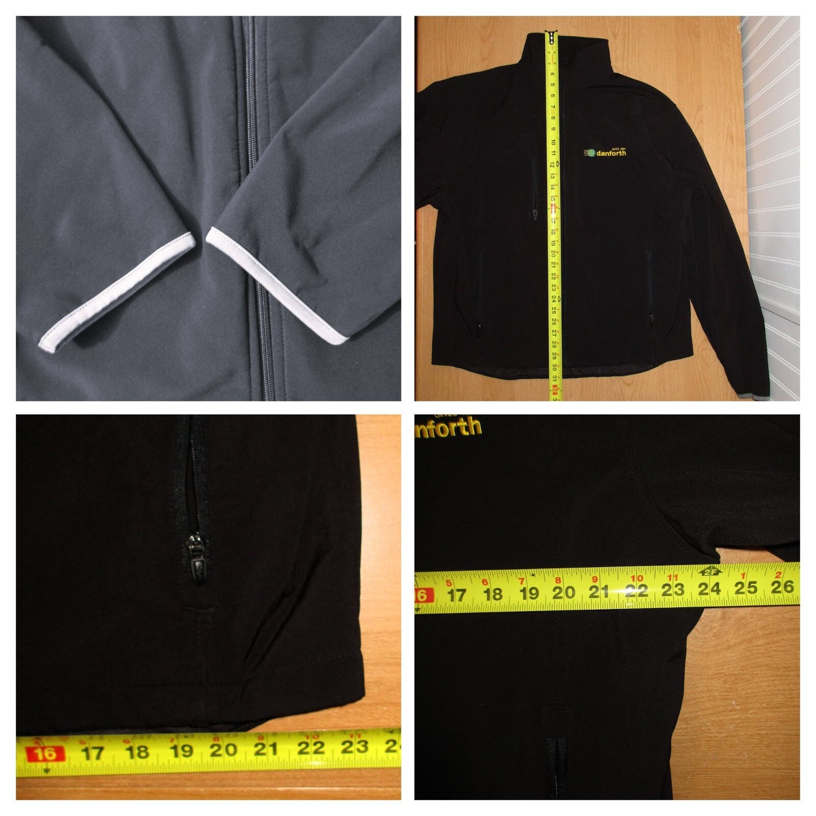Men's Danforth Logo Black Jacket ZIP-POCKETS Stre… - image 11
