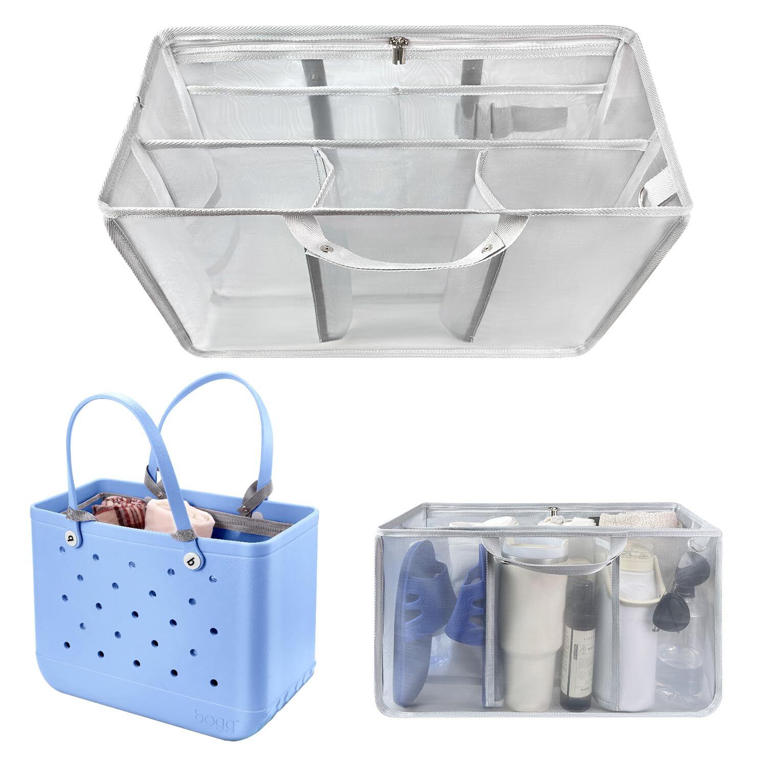 XYFuuee Beach Bag Organizer Inserts for Large Bogg Bags Accessories Original Style