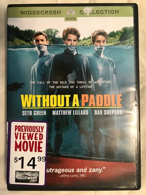 DVD ''Without A Paddle'' -Seth Green, Matthew Lillard-2004 PG13 Pre Owned (C22A)