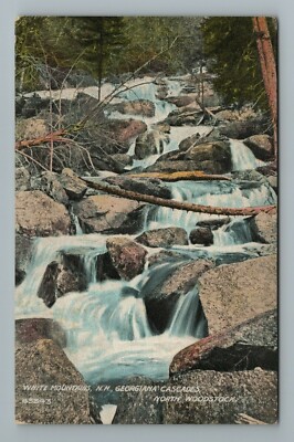 White Mountains New Hampshire Georgiana Cascades North Woodstock Postcard