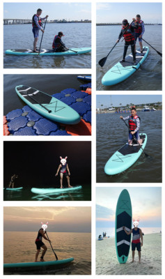 Paddleboard Standing Paddleboard Beginner Surfboard Water Ski Inflatable Paddle 
