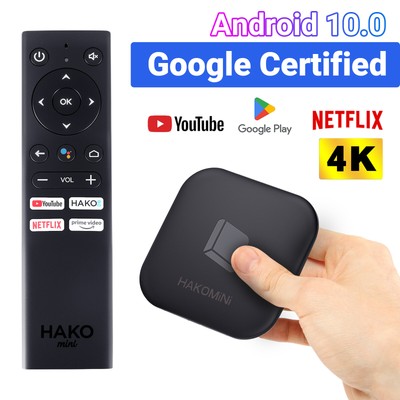 Android Google TV BOX Smart WLAN 6 4K Dolby digital 4Core for Google Certified