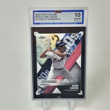 Hank Aaron ISA 10 GEM MINT 2020 Topps Chrome Decade of Dominance Die-Cut #DOD-4 