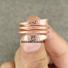 Pure Copper Ring, Statement Ring Band , Thumb Boho Ring, Handmade Ring ,All Size