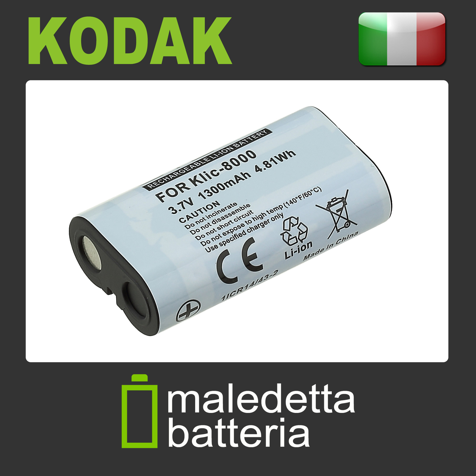 Batteria Alta Qualità per Kodak EasyShare Z1015 IS