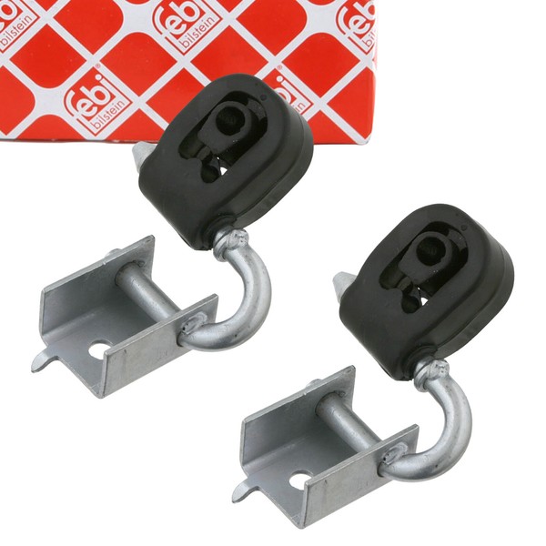 2X febi 23622 Auspuffgummi Auspuffhalter FüR VW Transporter T4 701253144B-image