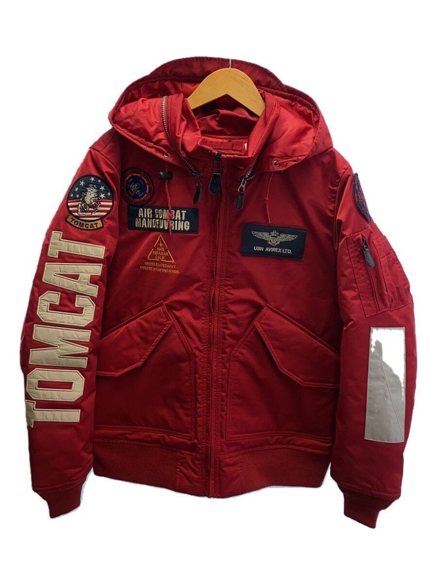 AVIREX OTHER CUSTOM CWU TOP GUN JACKET L POLYESTER RED AVIREX OTHER CUSTOM CWU TOP GUN JACKET L POLYESTER RED