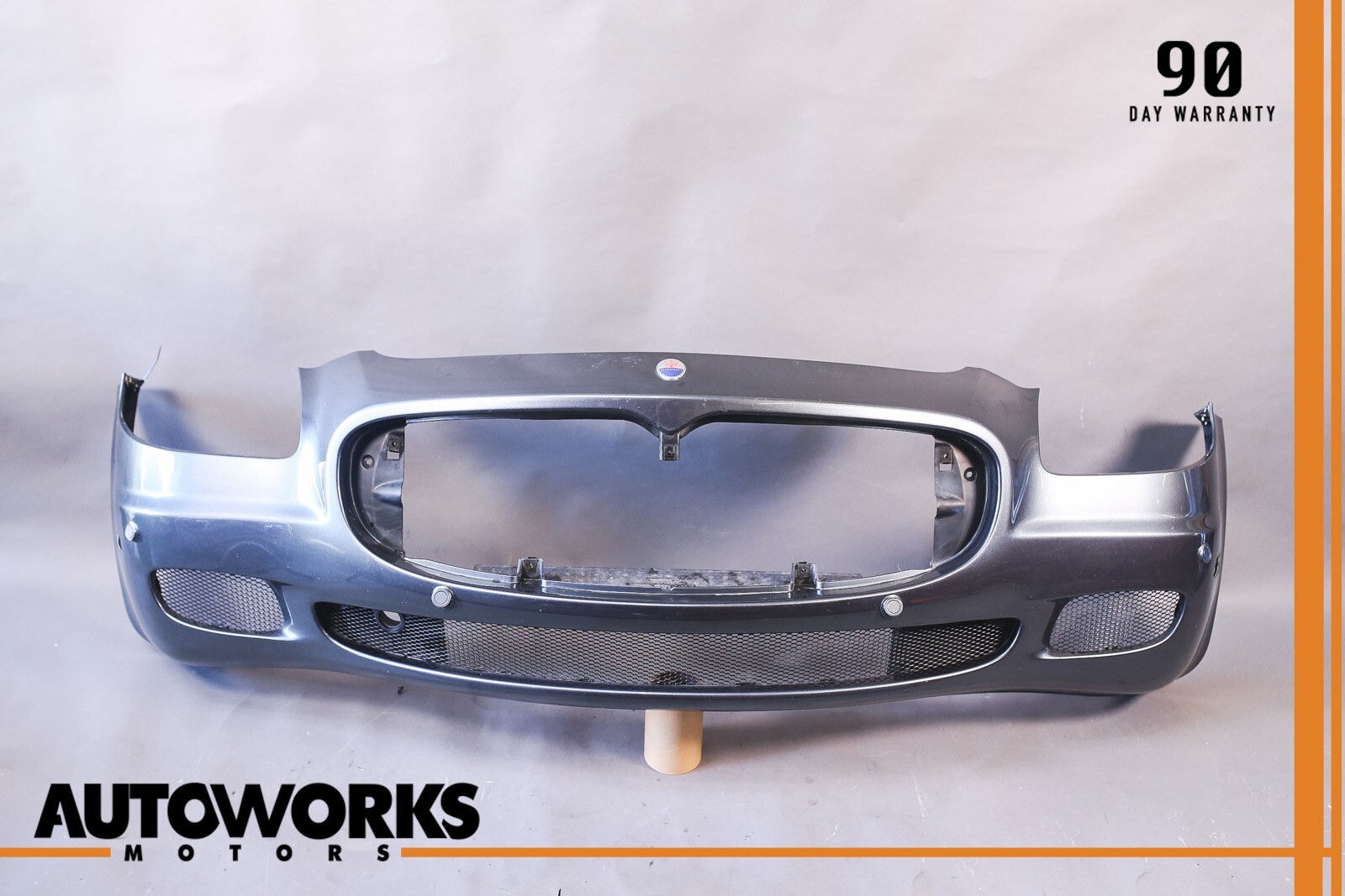 03-08 Maserati Quattroporte M139 Front Bumper Cover Panel Grigio Palladio OEM