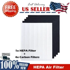 True HEPA Replacement Filter + 4 Carbon for Coway AP1512HH Air Purifiers 3304899