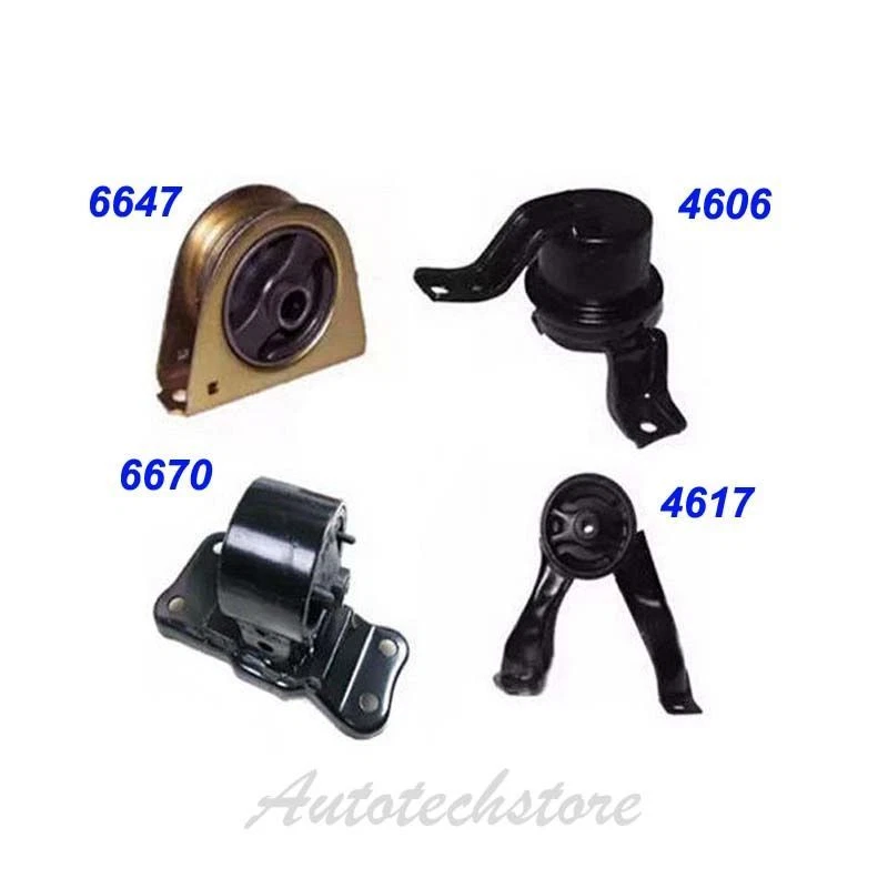 For 02-07 Mitsubishi Lancer 2.0L Engine Motor Mount Kit 4PCS Manual Trans. M273 - Image 2 of 4