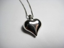 Ciondolo Pendente Cuore , VERO argento 925.Con catenina in argento 925, NEGOZIO