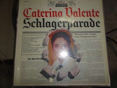 VINYL RECORD LP F CATERINA VALENTE SCHLAGERPARADE #2 DECCA RECORDS DL-8852