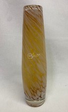 Vaso giallo in vetro di murano Parlane 22cm arredo arredamento fiori piante casa