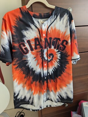 SF Giants 2024 Jerry Garcia Grateful Dead Jersey Tie-Dye 8/12/24