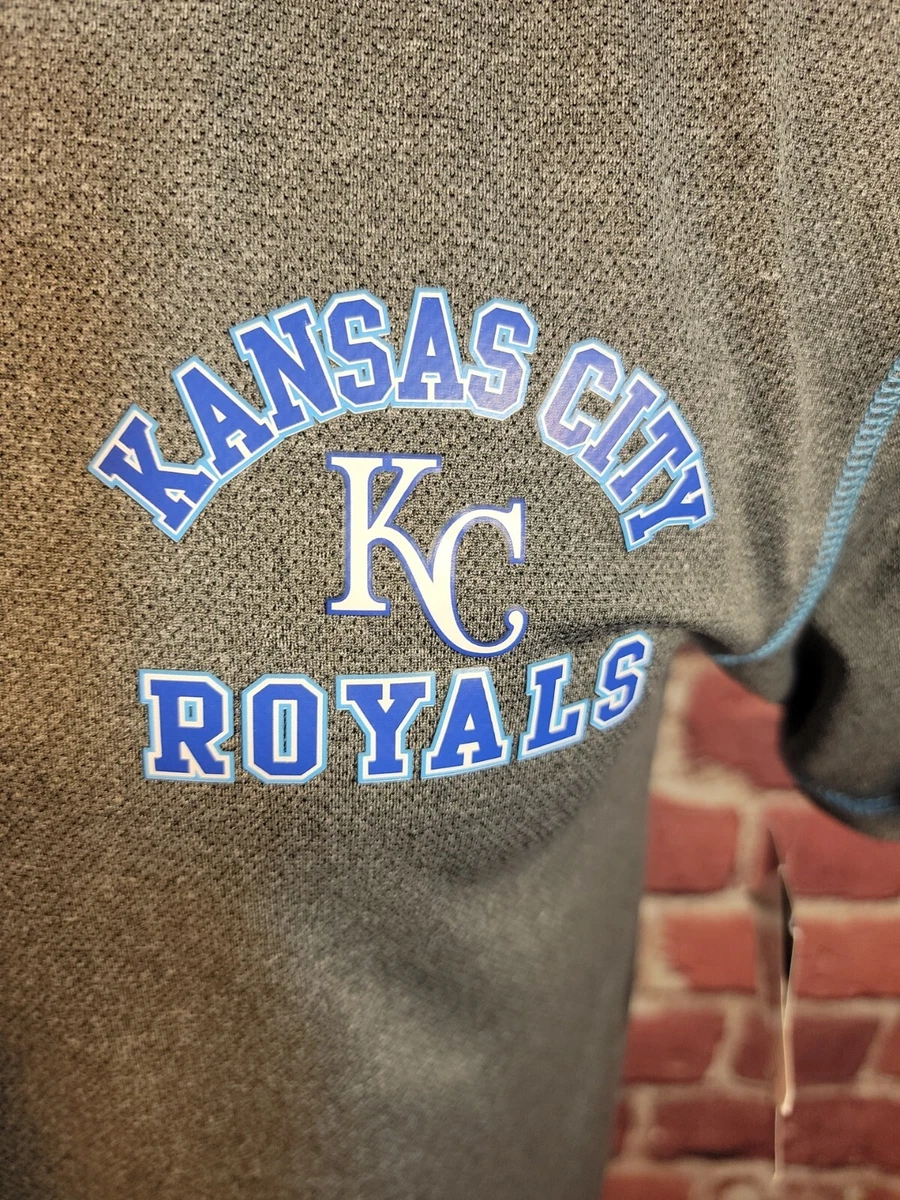 Kansas City Royals Men s S Gray Camo Blue Short Sleeve Polo Shirt