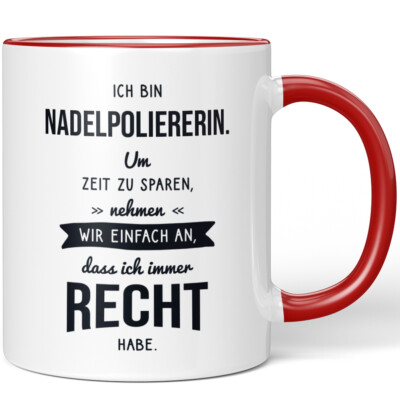 Ich bin Nadelpoliererin. Um Zeit zu sparen, nehmen wir an dass immer 10006323852