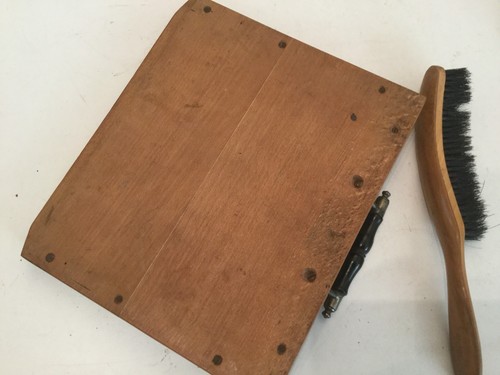 wood crumb tray with brush wooden vintage crumb tray and brush