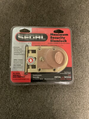 Segal SE 14326  Rim Deadbolt, Solid Cast Bronze Construction, Single Cylinder