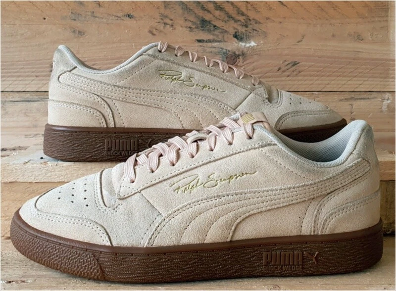 Puma Ralph Sampson Low Suede Trainers UK7 US8 EU40.5 375232 01 Tonal Beige Tan
