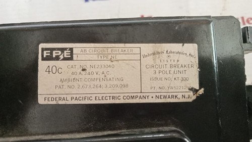 FPE NE233040 3POLE MCCB SIPERIOR QUALITY PRODUCT SHIPPING WORLDWIDE - Picture 4 of 4