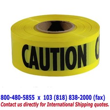 Caution Barricade Roll Tape 3"x1000FT. for Police Industrial Emergency 4 Rolls