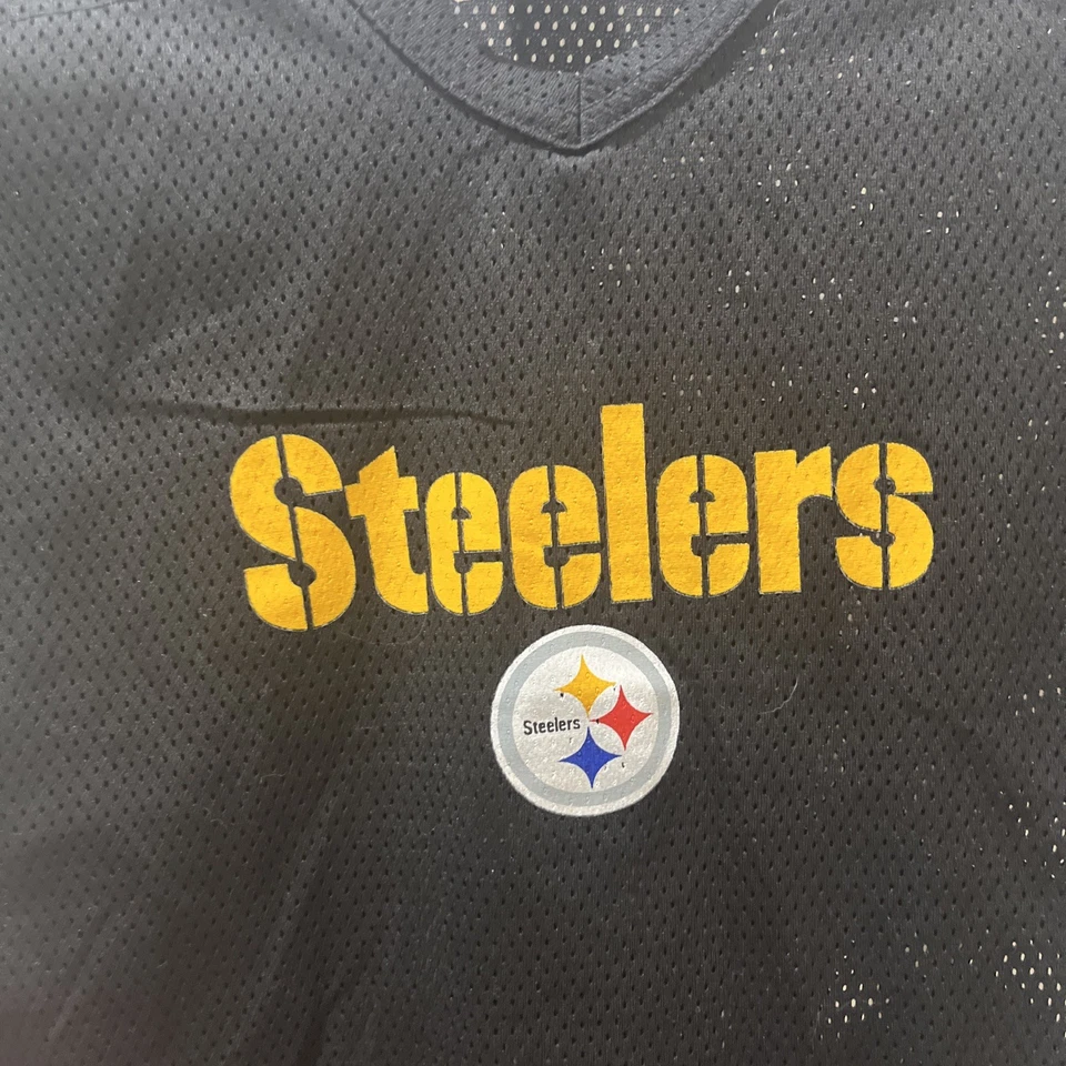Camiseta corta mediana para mujer Pittsburgh Steelers Franklin NFL ropa del equipo de fútbol americano Foto 2 de 4