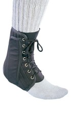 ProCare Lace-Up Ankle Support Brace, X-Large X-Large, Black