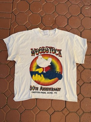 Tultex Woodstock 99 30th Anniversary Graphic T-Shirt White Large