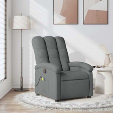 Massage Recliner Chair Dark Grey