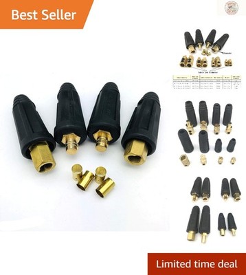 Durable Copper Welding Connectors 100-200 Amp - Male-Female Quick Connect Pair