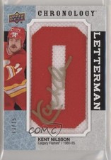 2018-19 Chronology Letterman Letter Relics 13/15 Kent Nilsson Patch Auto 00b6