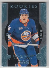 2023-24 Upper Deck Ice Exquisite Collection Rookies Platinum Blue William Dufour