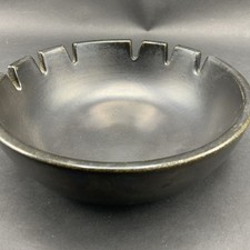 Vintage Heath Ceramics Black 6 Slot Ashtray