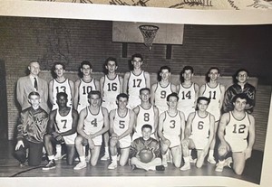 1955 Gil Bancroft Basketball Team Photo McDonald High Washington County PA