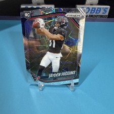 2025 Panini Prizm - Rookies Jayden Higgins #376 Lazer Prizm (RC)