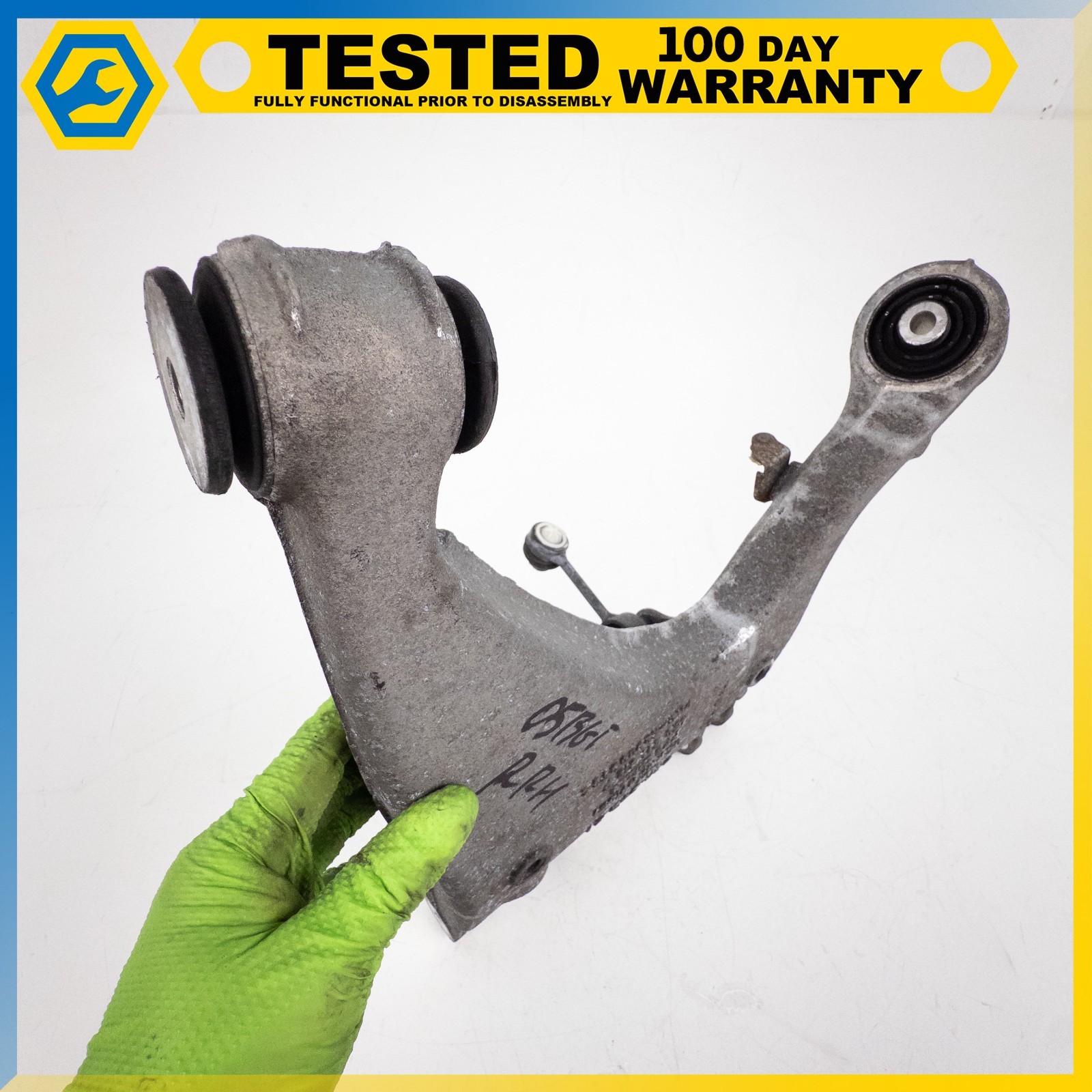 03-13 BENTLEY CONTINENTAL GT FLYING SPUR REAR RIGHT LOWER CONTROL ARM SET OEM