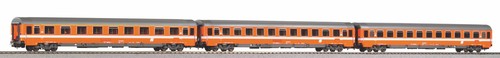 Piko H0 58224 Juego de vagones de tren rápido Eurofima 1x 1. Clase + 2x 2. Clase de FS | Zustand: Neu