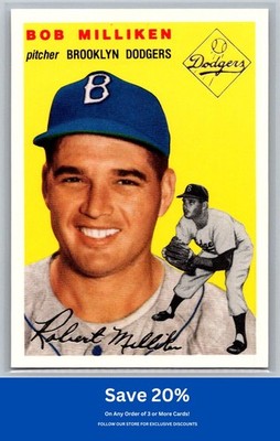 Bob Milliken 1994 Topps Archives 1954 #177 Gold Brooklyn Dodgers K37