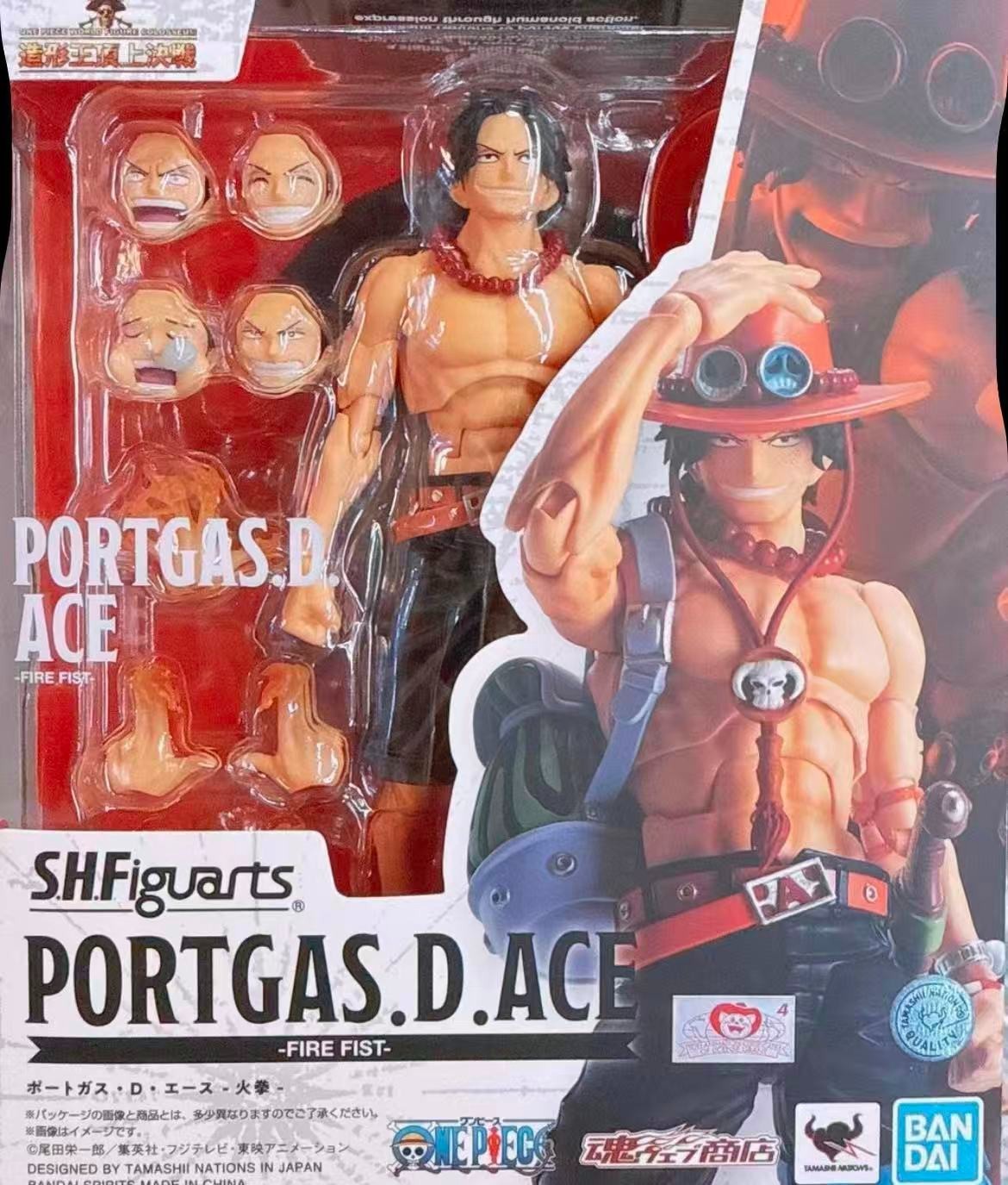 Bandai S.H.Figuarts Portgas.D.Ace Fire Fist One Piece Action Figure In Stock New