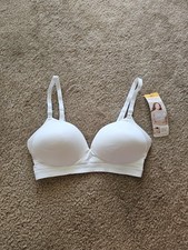 Simply Perfect by Warner's All Over Smoothing Wireless Comfort Bra 34C White