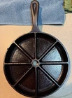 Vintage Lodge Cast Iron Cornbread Skillet 9" Divided 8 Slice Pan USA