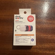 Dealworthy 4 Pack Item Locators Compatible with Apple Devices Up to 150 Feet