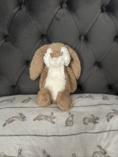 Rare retired Jellycat Bashful Wriggle Bunny Small Retired Soft Plush 