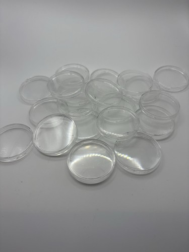 (20) 39mm Silver Round Coin Storage Capsule Case (A185)