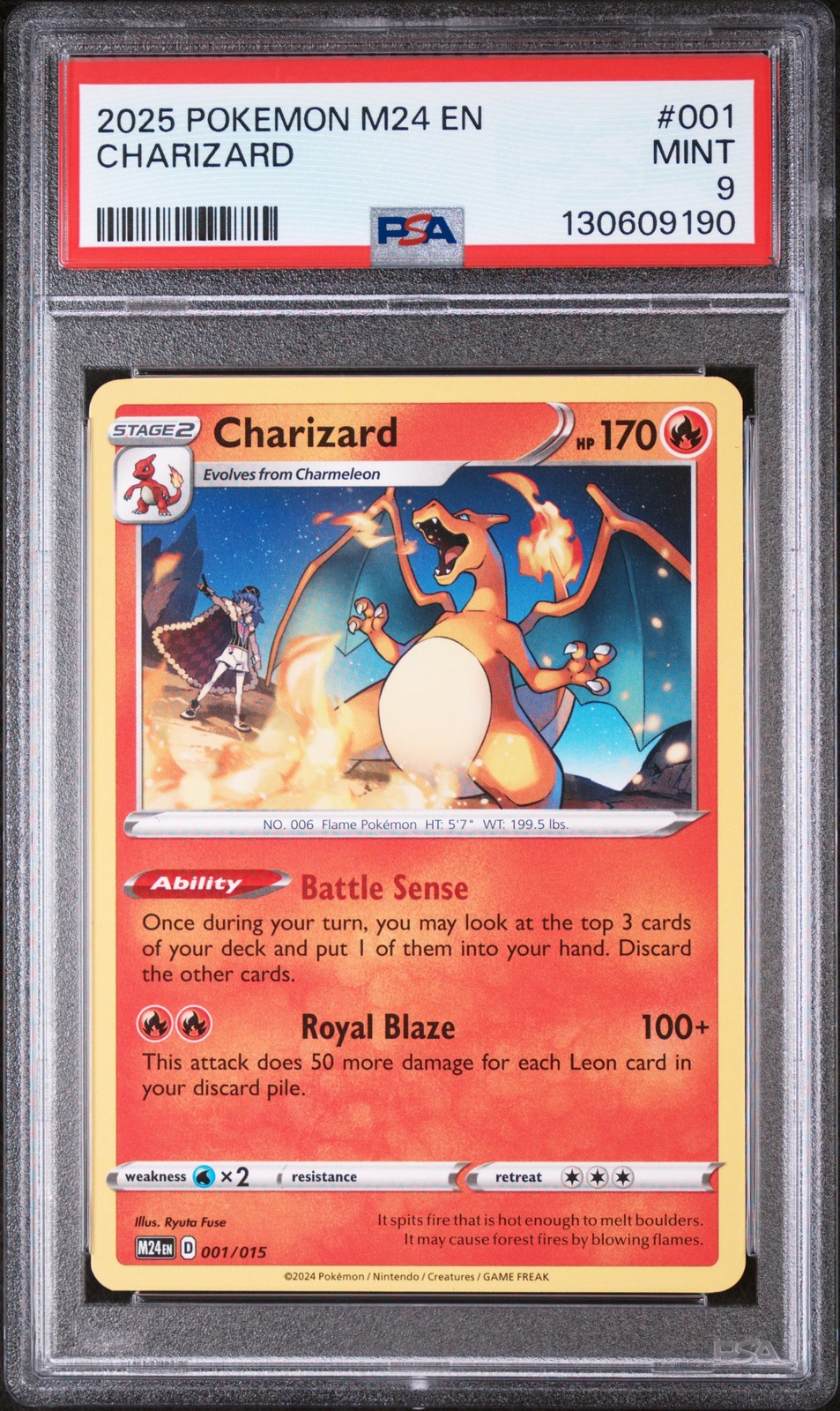 2025 POKEMON M24 EN-MCDONALD'S COLL #001 CHARIZARD PSA 9