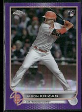 2022 Topps Chrome Update #USC9 Jason Krizan Purple Refractor