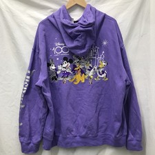 Disney 100 Years Of Wonder Purple Hoodie Sweatshirt Mickey XXL..