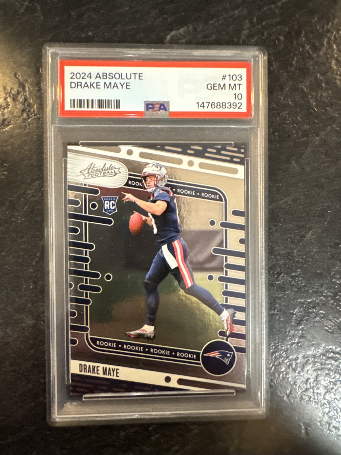 Drake Maye Panini Absolute #103 Base