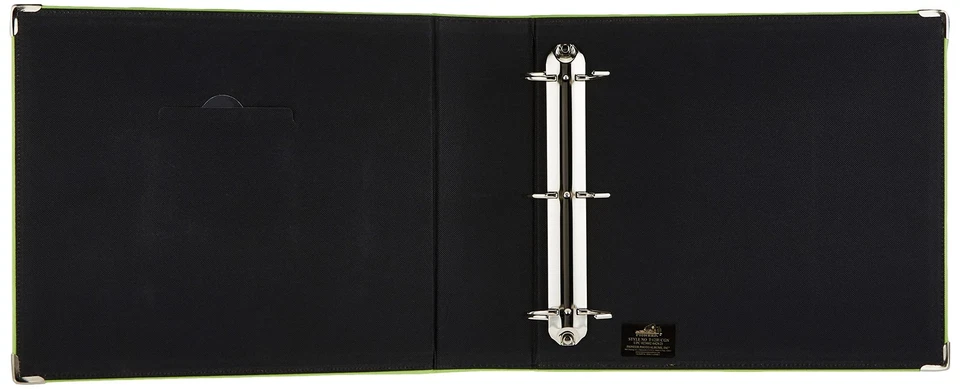 T-12JF/C Jumbo 3 Anillos Cosido Cuero sintético Marco Cubierta Memoria Libro Carpeta, Lima G... Foto 3 de 3