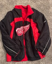 Youth Reversible Detroit Red Wings Jacket With Embroidered Logos Red/Black Desig